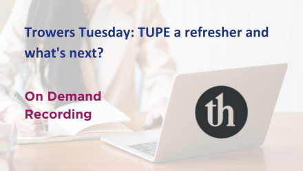 TUPE Trowers webinar